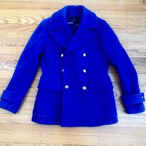 JCrew Majesty Peacoat in Cobalt Blue